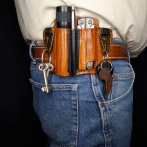 Leather Everyday Carrier with 2 hooks