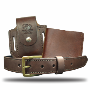 38mm Tactical Lite Belt, Bi-Fold Mens Wallet & Knipmes / Multitool Leather Pouch