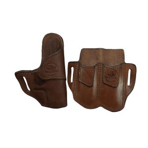 Leather Holster +Double Mag Pouch