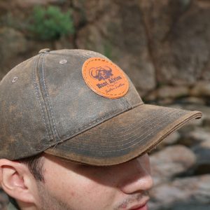 Oil Skin Cap with Leather Patch