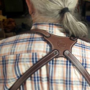 Leather Horizontal Underarm Double Harness & Double Mag Pouch Closed Flap