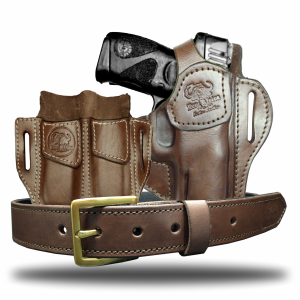 Pancake & Strap Holster, Tactical Lite Belt 38mm (Medium) & Double Open Mag Pouch
